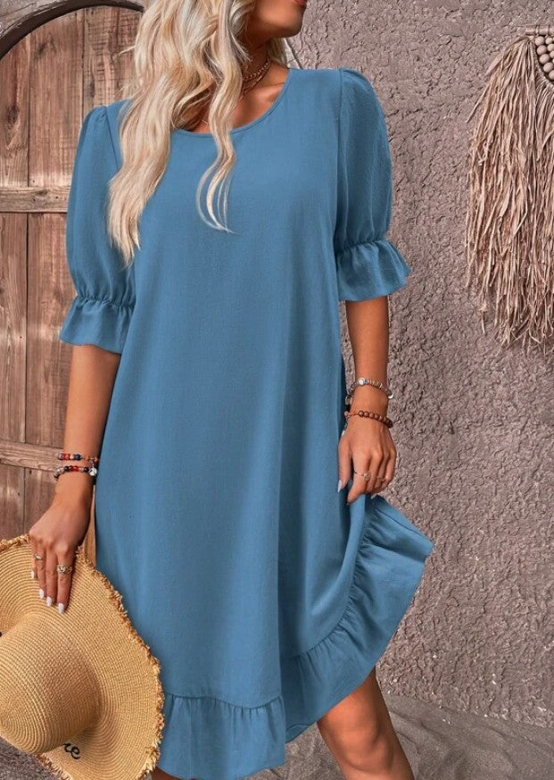 Cerise – Ruffle Hem Dress