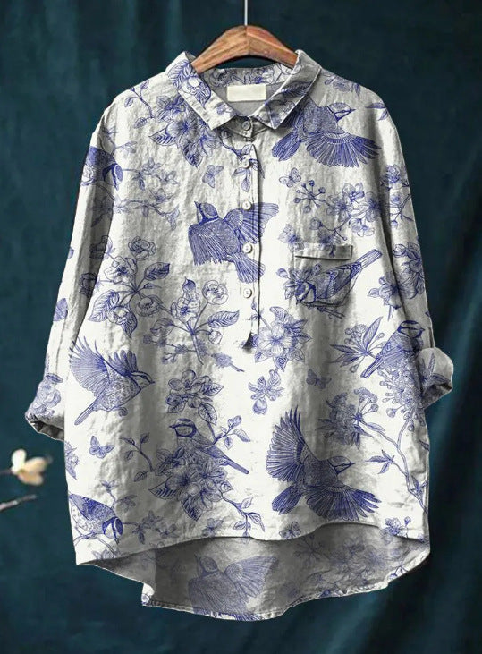 Isla – Floral Blouse for Effortless Elegance