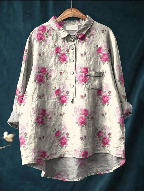 Isla – Floral Blouse for Effortless Elegance
