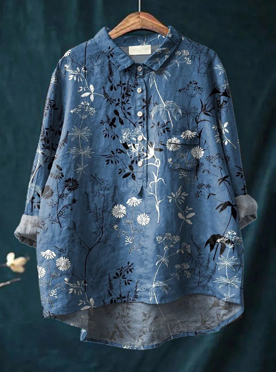 Isla – Floral Blouse for Effortless Elegance
