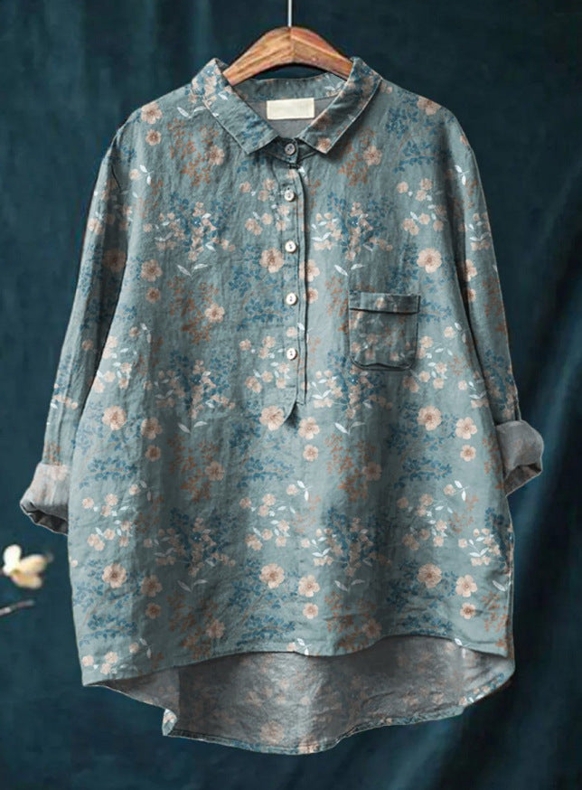 Isla – Floral Blouse for Effortless Elegance