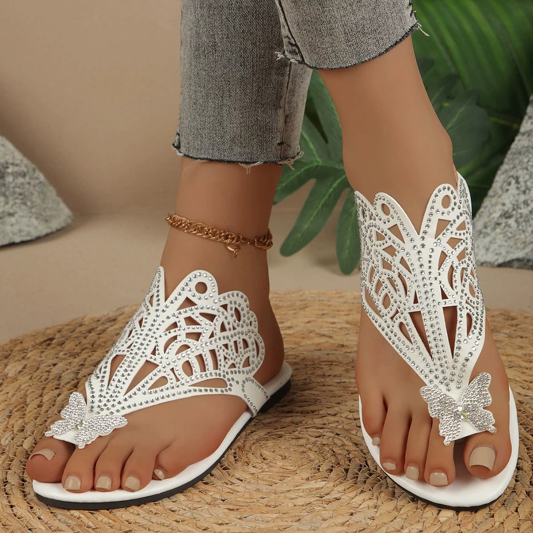 Vrai – Stylish Leather Sandal with Butterfly Cover