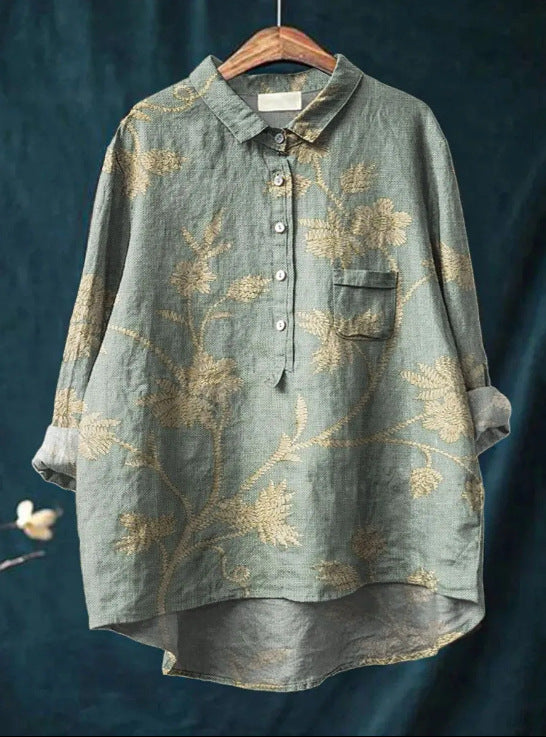 Isla – Floral Blouse for Effortless Elegance
