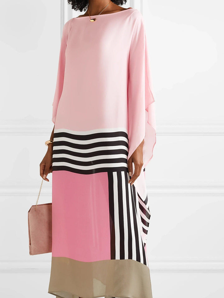 Aleah – Bold Striped Patchwork Dress
