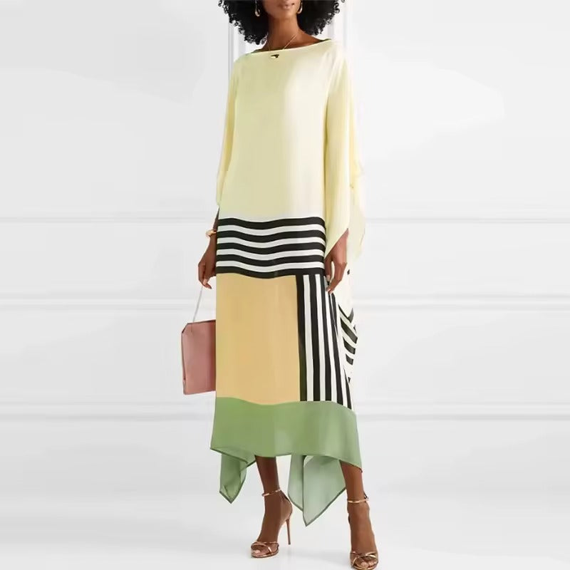 Aleah – Bold Striped Patchwork Dress