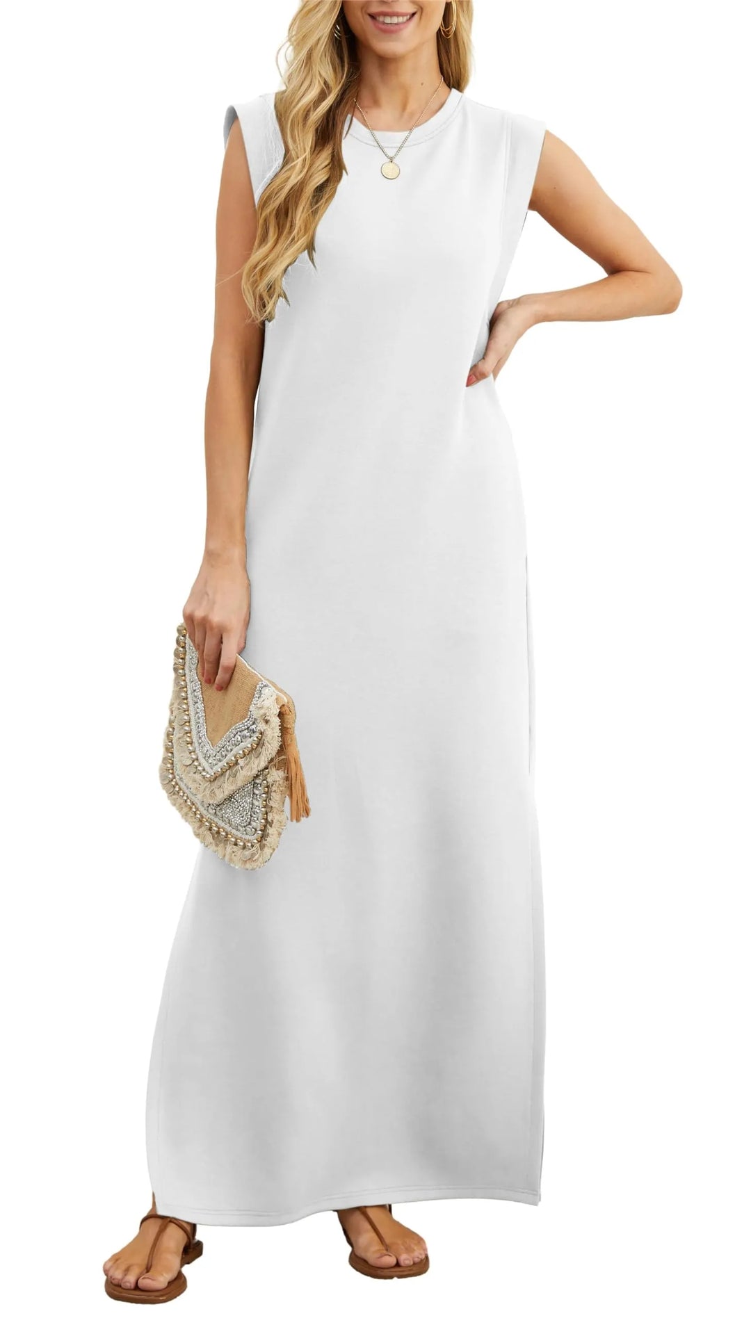 Elara – Cozy Maxi Dress for Effortless Days