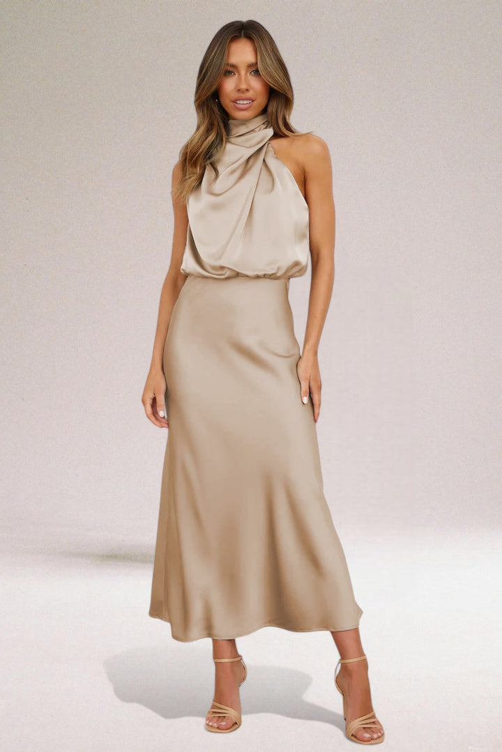 Ember – Women's Glamorous Halter Maxi Dress