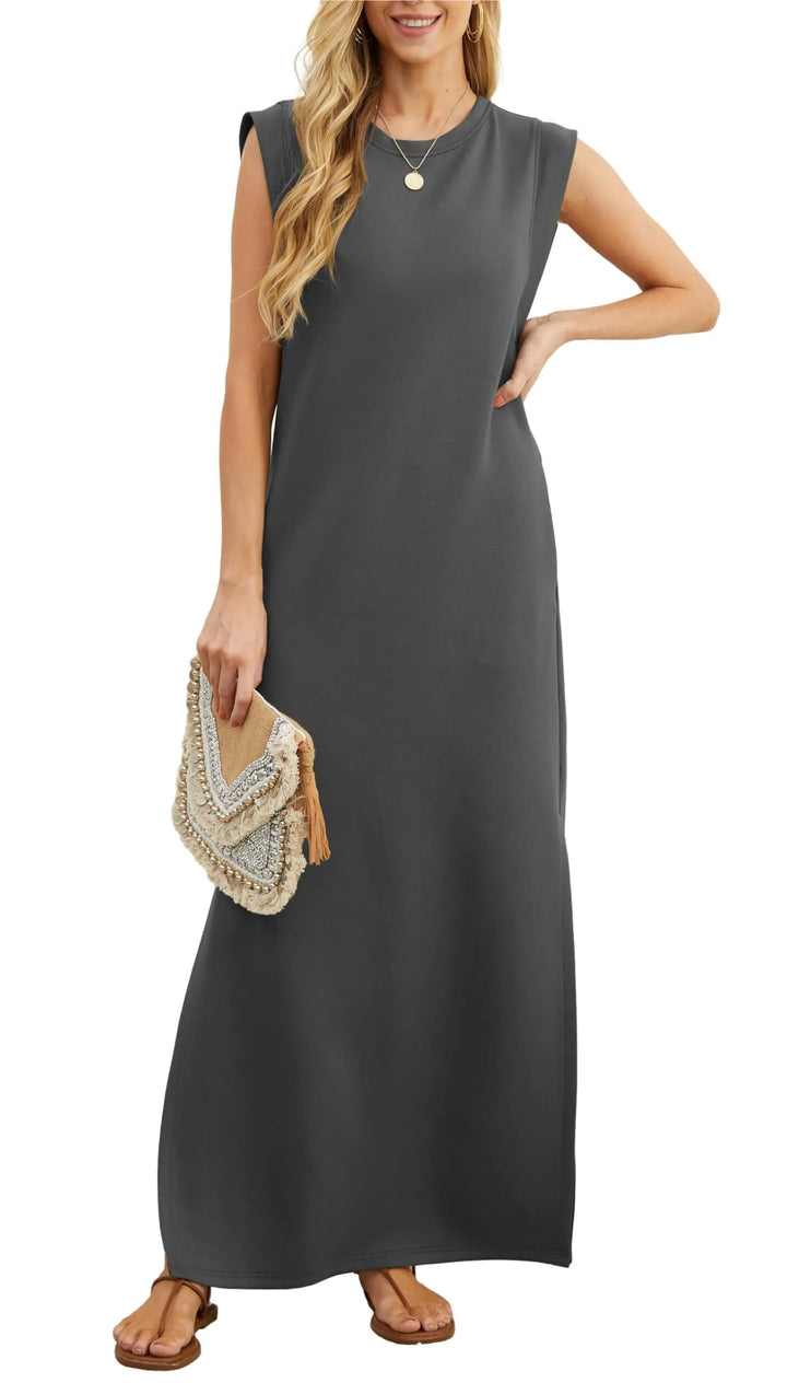 Elara – Cozy Maxi Dress for Effortless Days