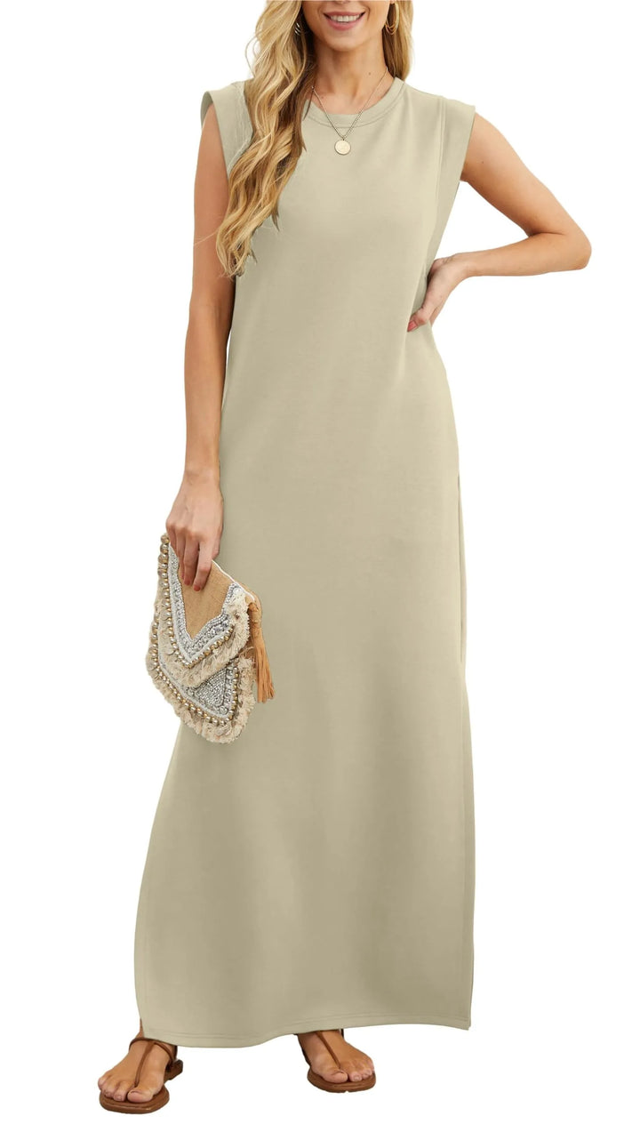 Elara – Cozy Maxi Dress for Effortless Days