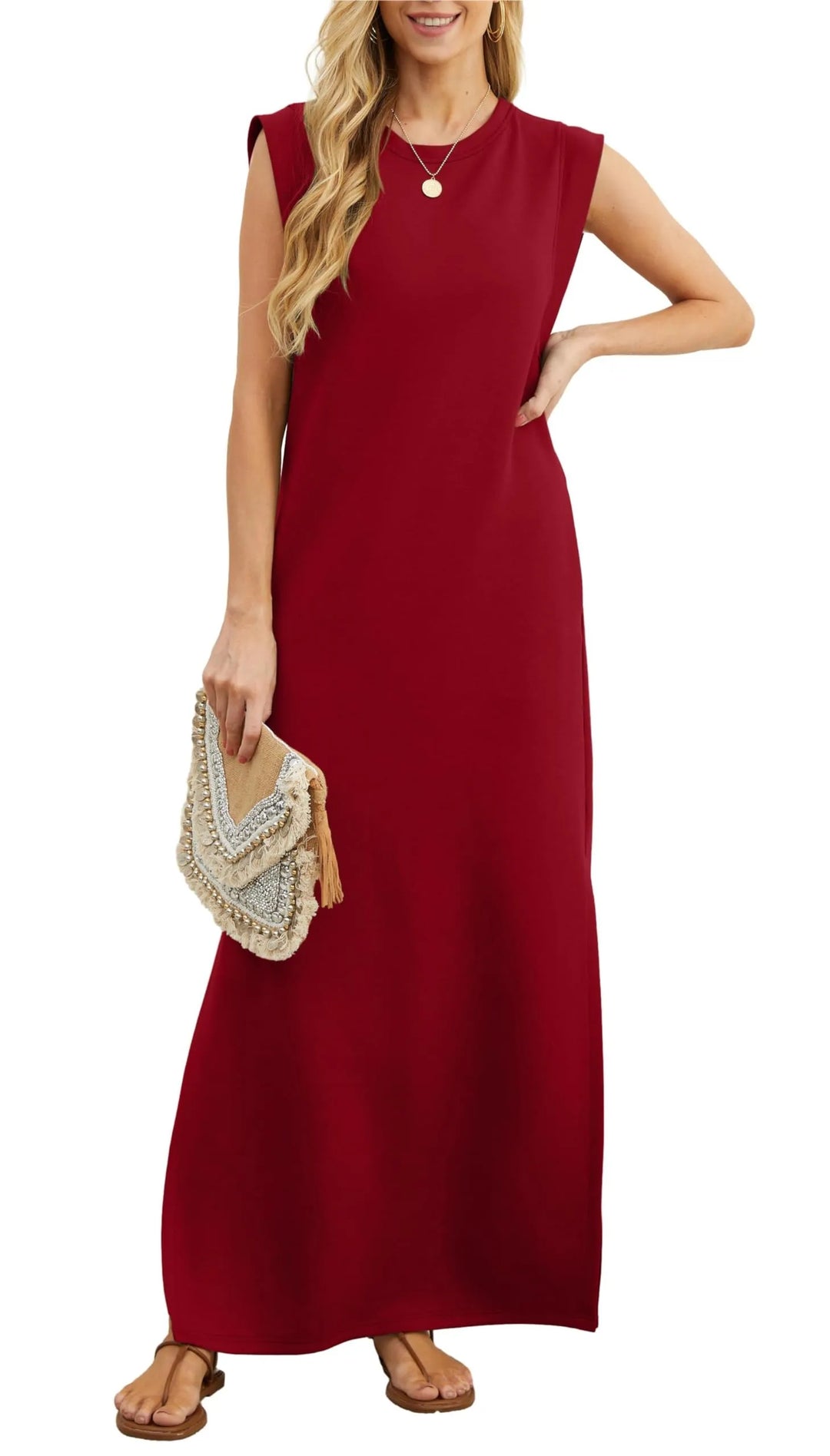 Elara – Cozy Maxi Dress for Effortless Days