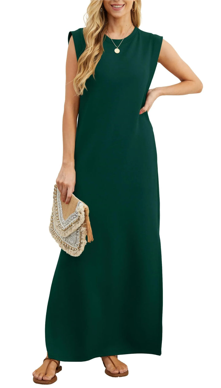 Elara – Cozy Maxi Dress for Effortless Days