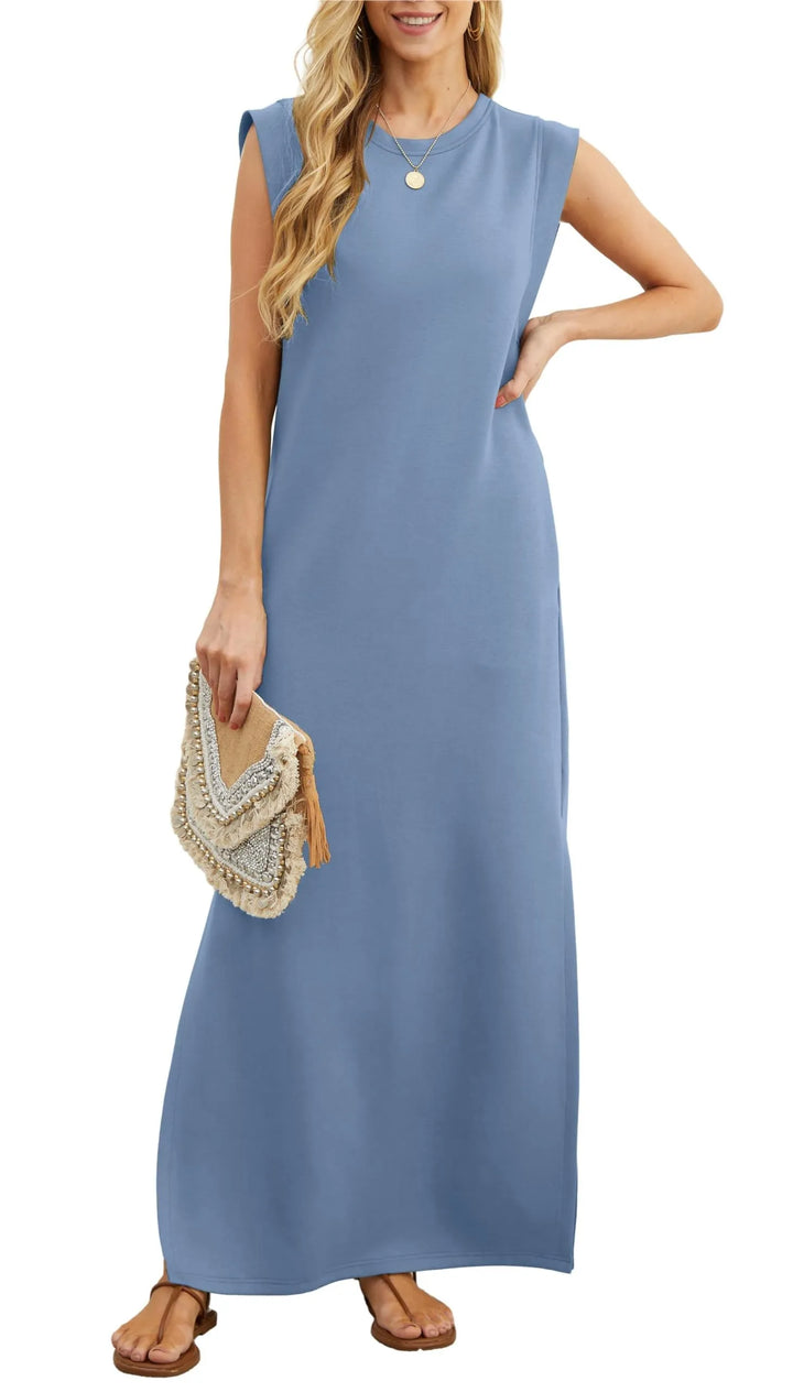 Elara – Cozy Maxi Dress for Effortless Days