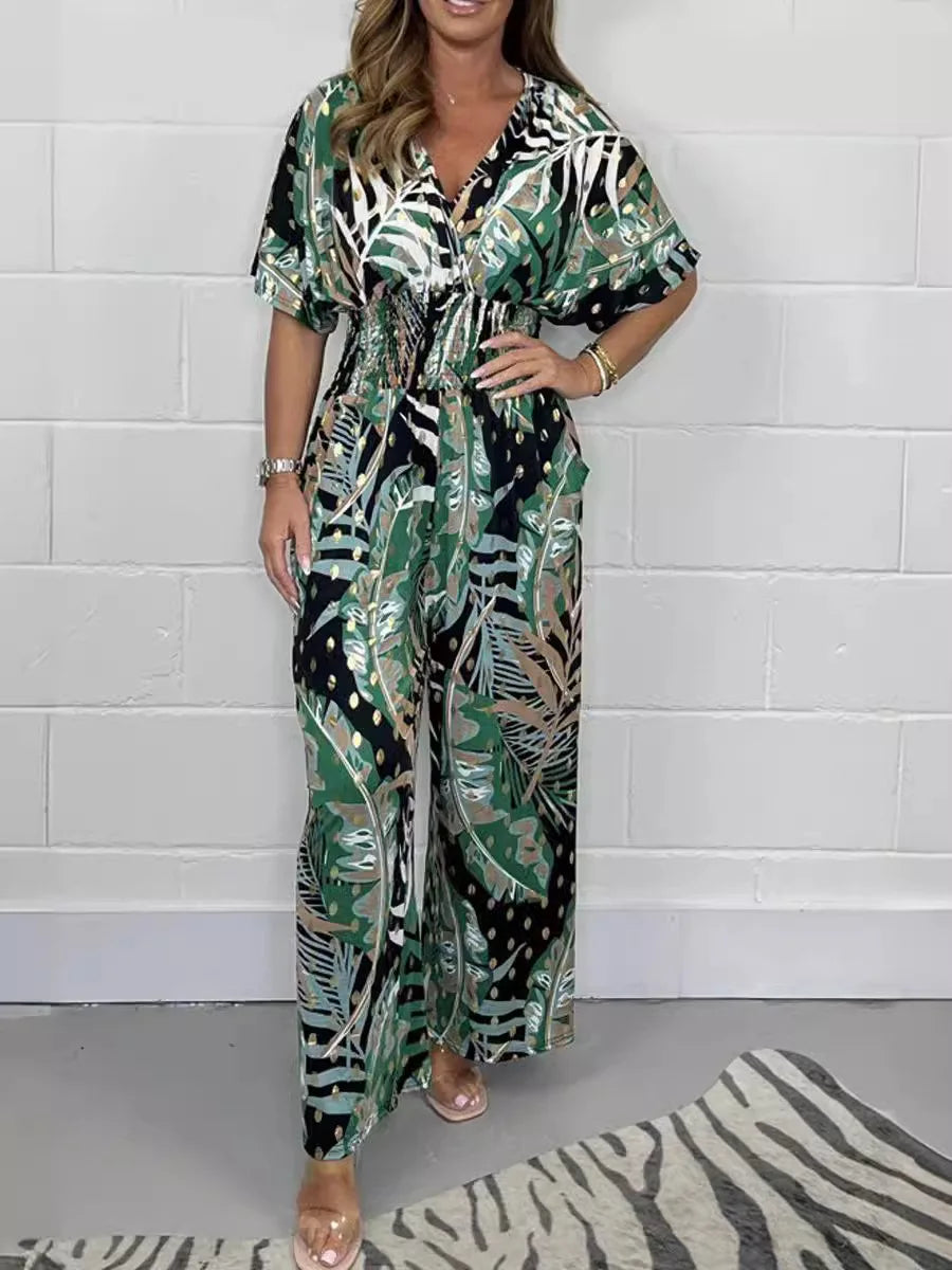 Lyra – Leaf Print Dress