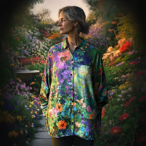 Sage – Luiza Handmade Floral Shirt