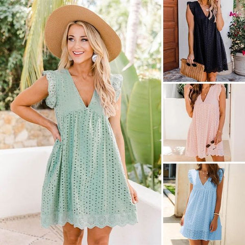 Jordyn – Elegant Dress with Flattering V-neck