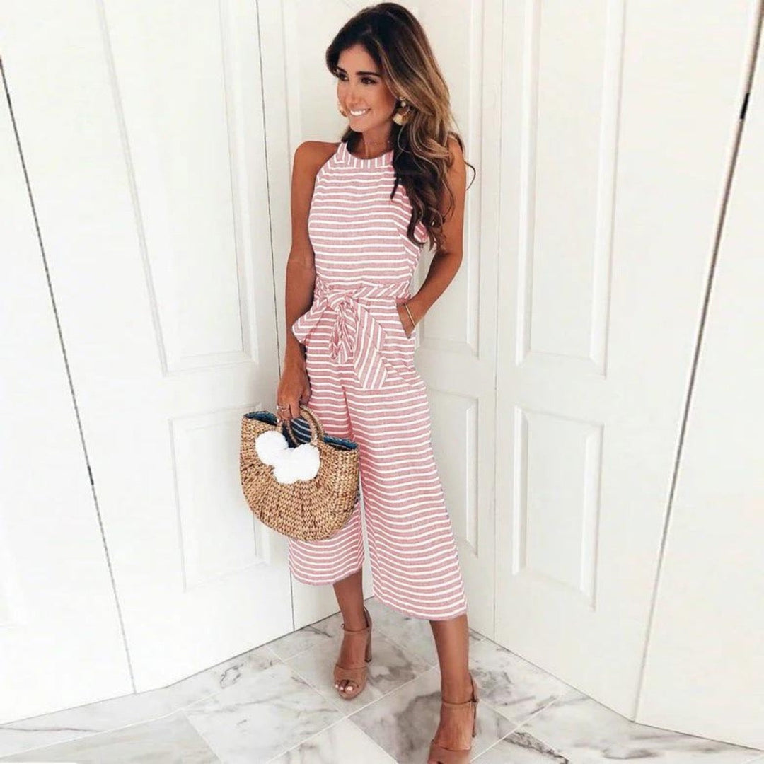 Ione – Striped Jumpsuit
