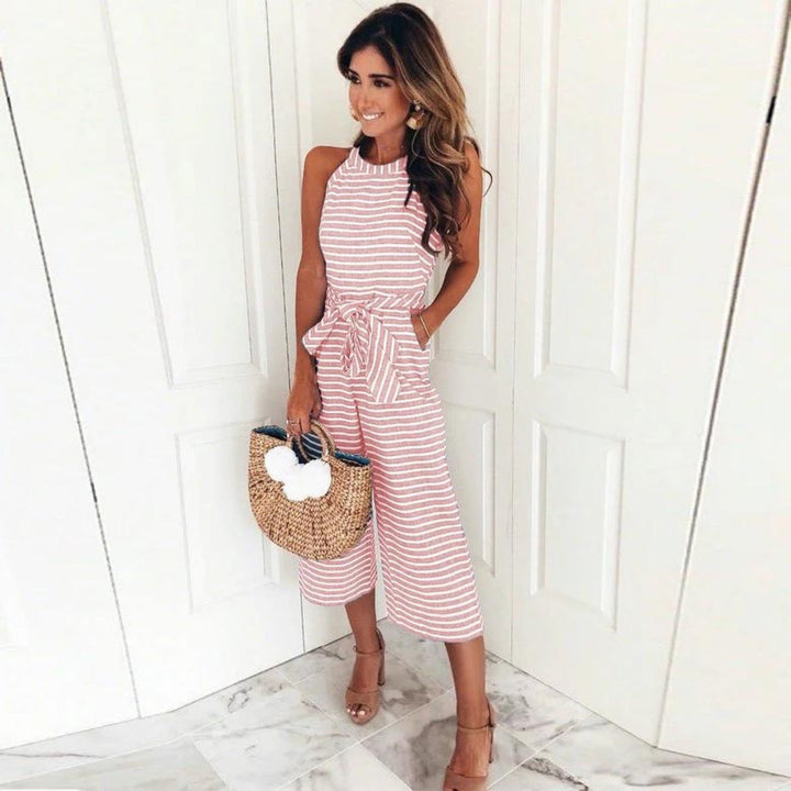 Ione – Striped Jumpsuit