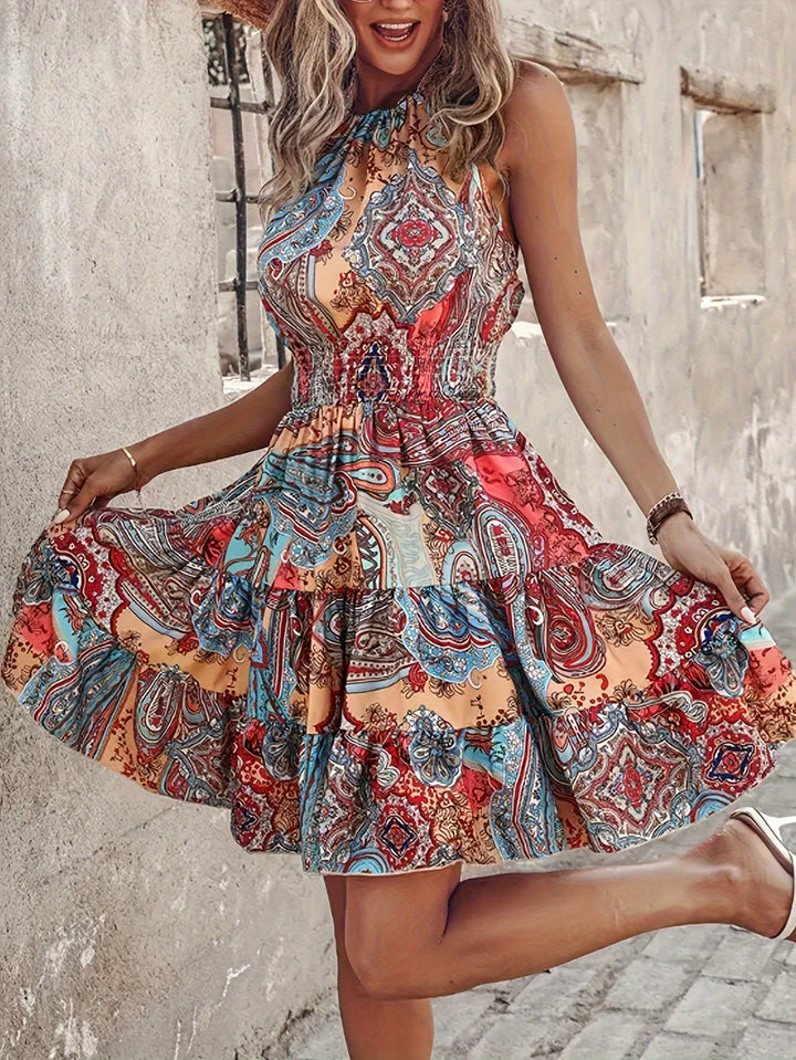 Juniper – Boho Halter Dress