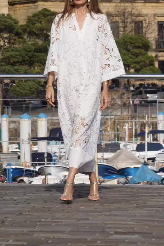 Clover - Modern Flowing Refined Lace Dress