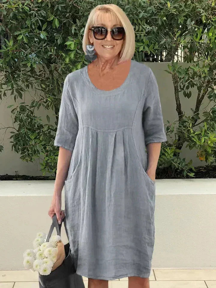 Rain – Loose Cotton Dress