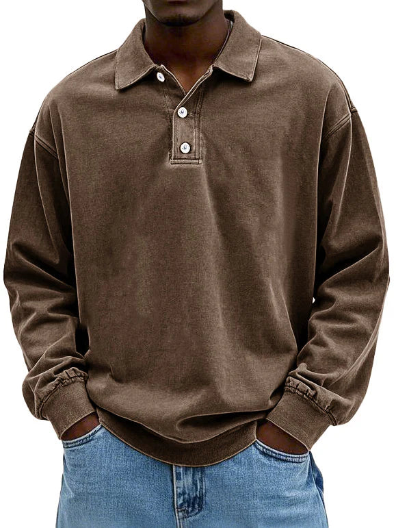 Anders - Vintage Long-Sleeve Polo