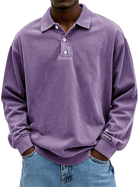 Anders - Vintage Long-Sleeve Polo