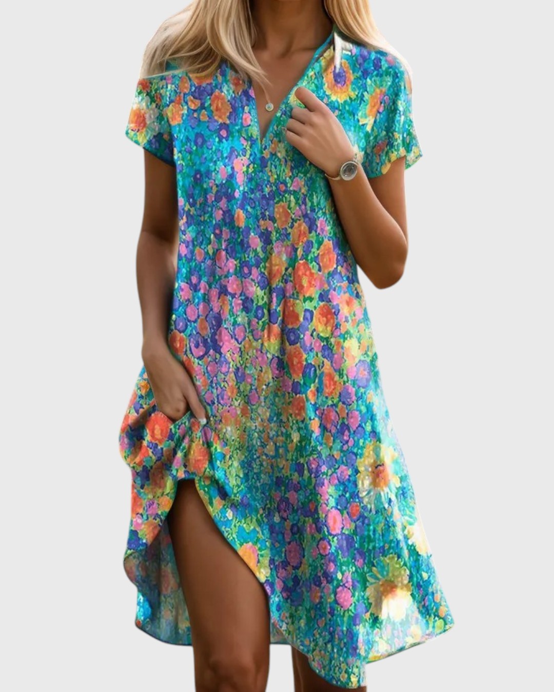 Goldie – Soline Bohemian Chic Flower Dress
