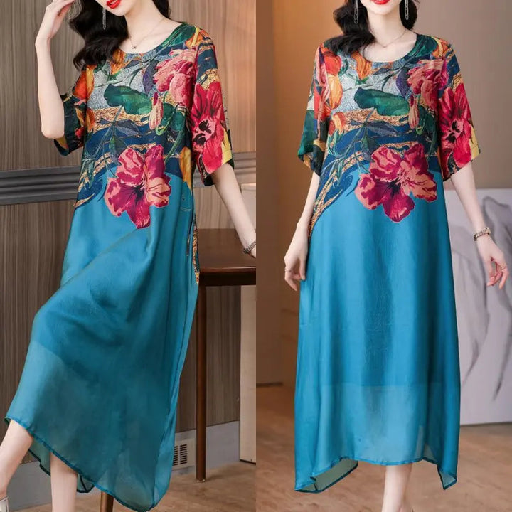 Cali – Elegant Floral Print Dress