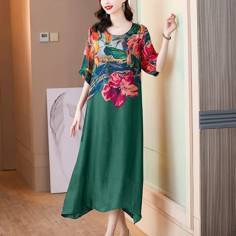 Sariah – Elegant Floral Print Dress