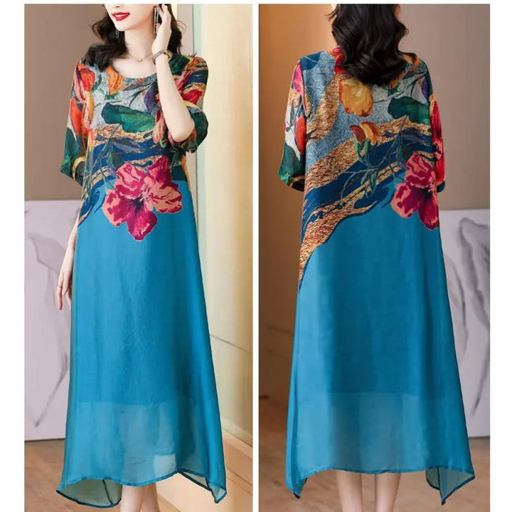 Sariah – Elegant Floral Print Dress