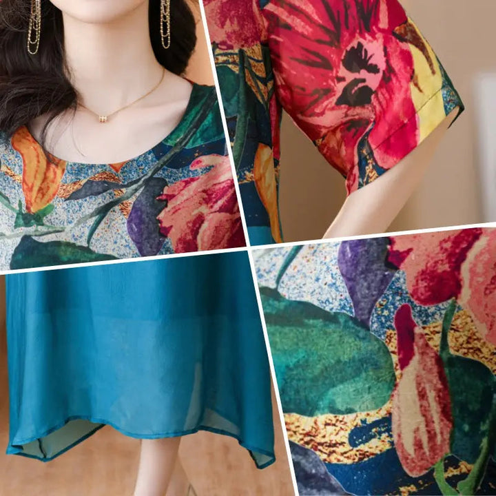 Sariah – Elegant Floral Print Dress
