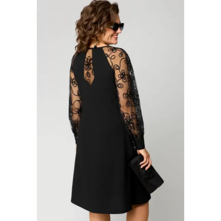 Fiora – Lace Dress with Slit Sleeves