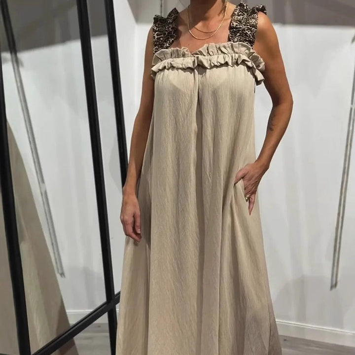 Aura – Casual Sleeveless Maxi Dress with Pockets