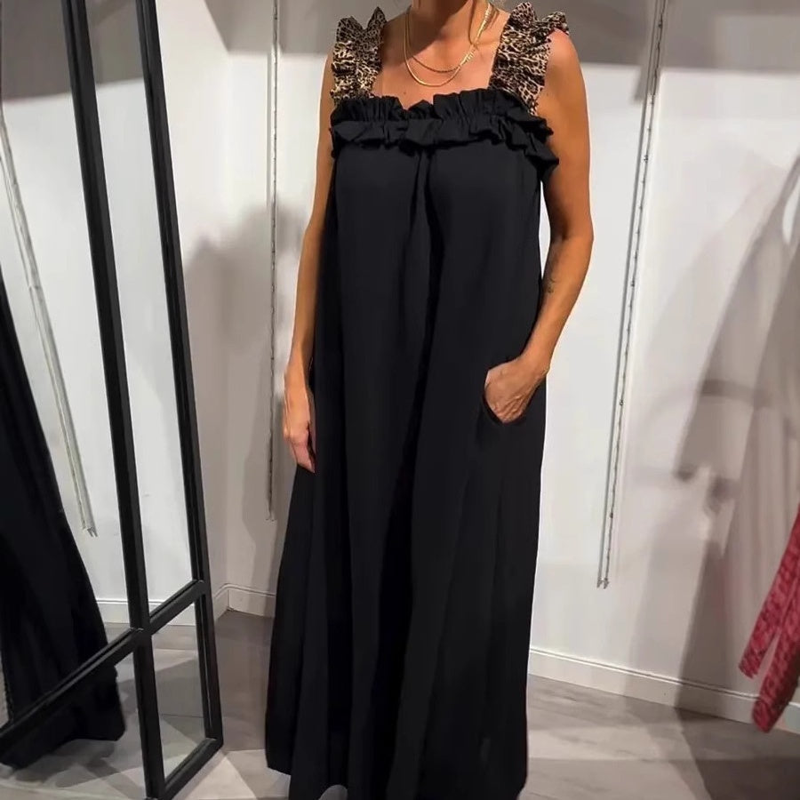 Aura – Casual Sleeveless Maxi Dress with Pockets