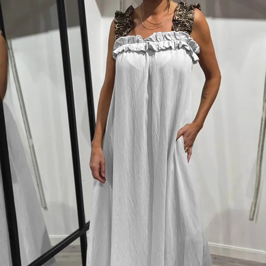 Aura – Casual Sleeveless Maxi Dress with Pockets