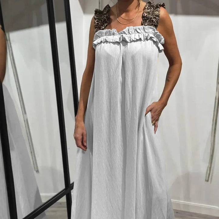 Aura – Casual Sleeveless Maxi Dress with Pockets