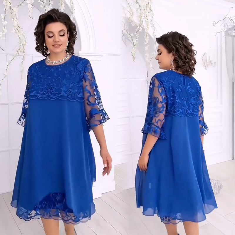 Amaris – Transparent Lace Dress in Layering Look