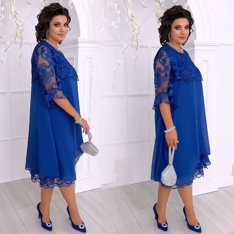 Amaris – Transparent Lace Dress in Layering Look