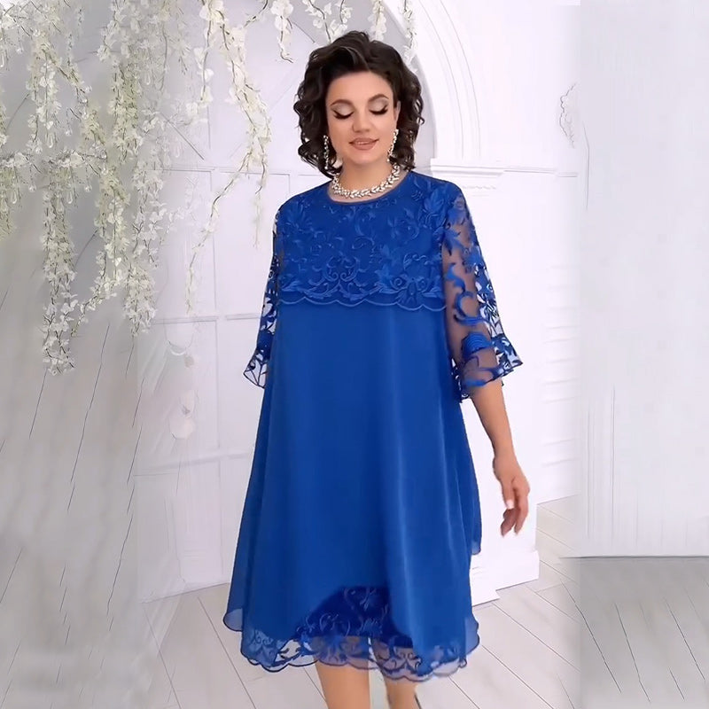 Amaris – Transparent Lace Dress in Layering Look
