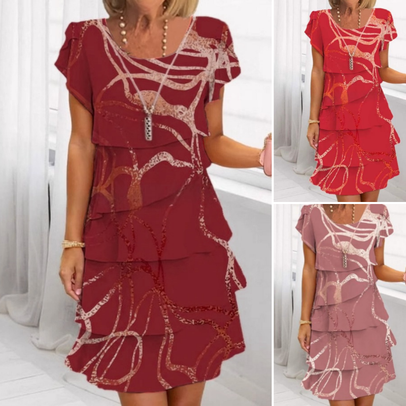 Alayna – Elegant Ruffled Dress