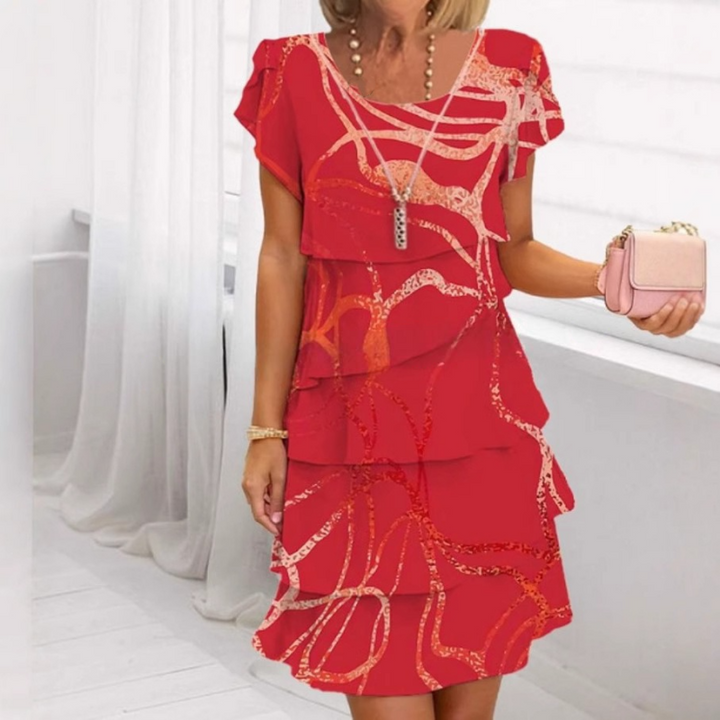 Alayna – Elegant Ruffled Dress