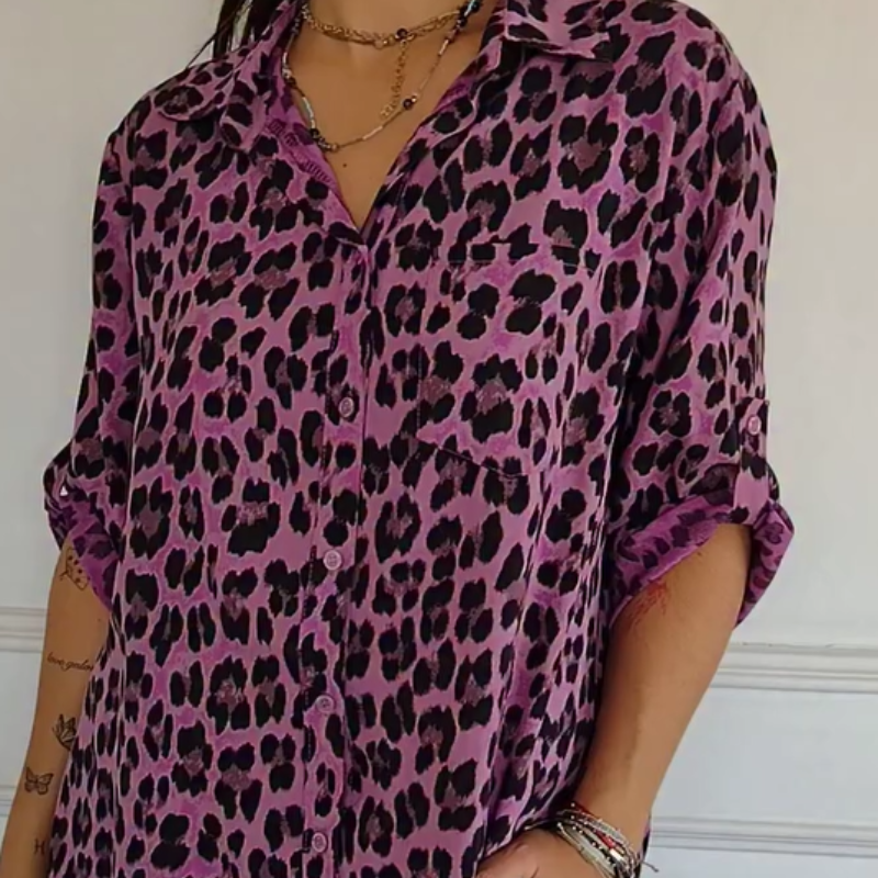 Camila – Leopard Print Shirt