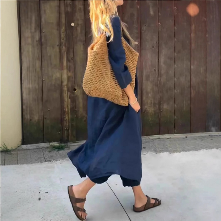 Ellie – 2-Piece Set with Loose Pockets and V-Neck